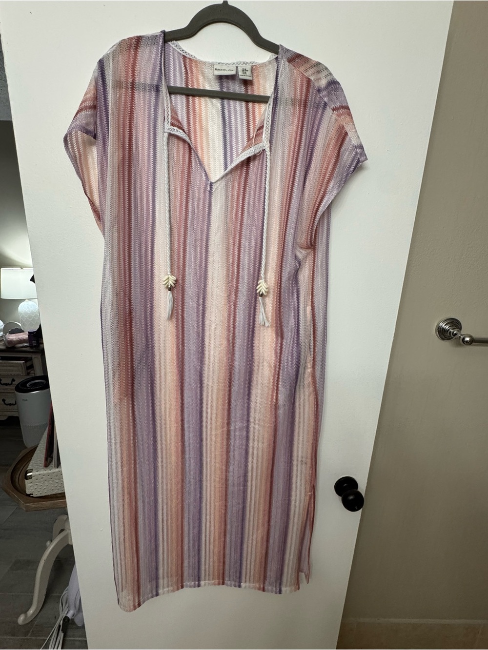 <Rachel Zoe> Striped Cover Up Dress